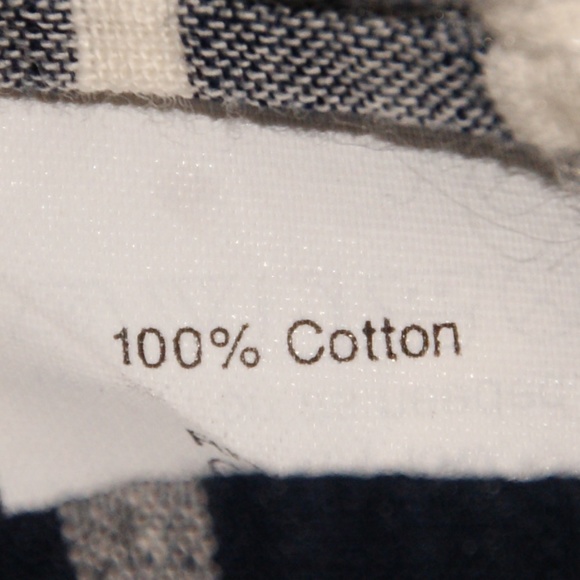 J.CREW Navy Blue Plaid Gauze Popover Shirt - Picture 8 of 8